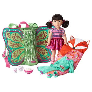 american girl welliewishers emerson doll & accessory set