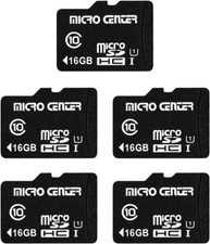 16GB Class 10 Micro SDHC Flash Memory Card with Adapter for Mobile Device Storag
