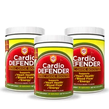 Cardio Defender 3 Pack - L-Arginine Powder Supports Cardio Health, Cholesterol