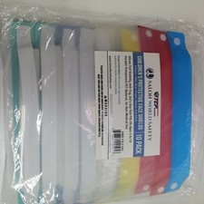 Kids Clear Full Face Shields (Pack of 10) - 5 Colors - Protect Eyes, Nose, Mouth