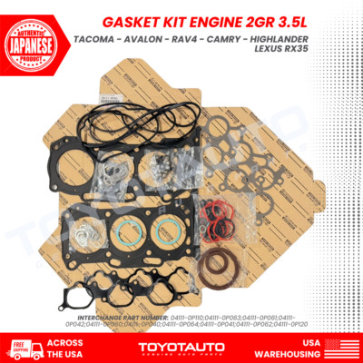 Toyota Engine Gasket Kit 04111-0P065 Tacoma Camry Highlander Sienna 3.5L OEM