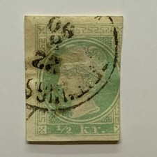 1880 AUSTRIA NEWSPAPER STAMP #P10, 1890 CANCEL AFTER 1889 EXPIRATION DATE