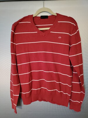 Bertoni Cotton Sweater LARGE Men Bertoni V Neck 
