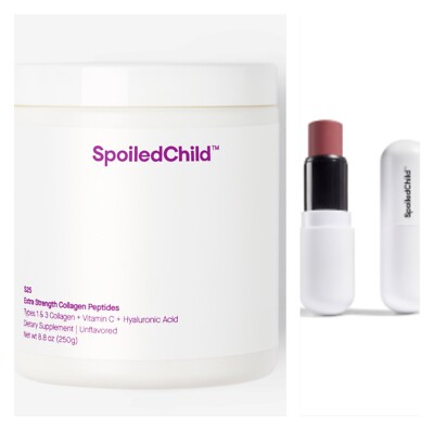 SPOILEDCHILD S25 EXTRA STRENGTH COLLAGEN w/ Hyaluronic Acid+ Tinted Lip Balm