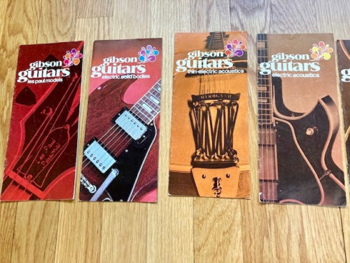 10 Gibson vintage 1970 catalogs, Guitar, Banjo, mandolin , EC + , free shipping - Picture 1 of 11