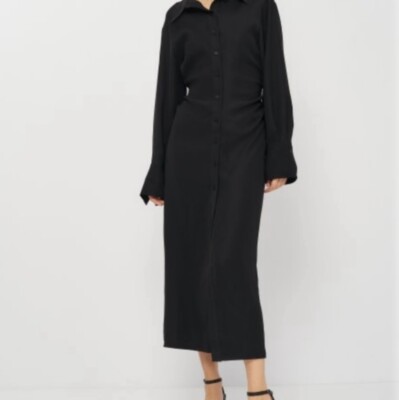 cocktail long sleeve mini dress A Classic Off Shoulder Long Sleeve Mini Dress – EDGE main image 1