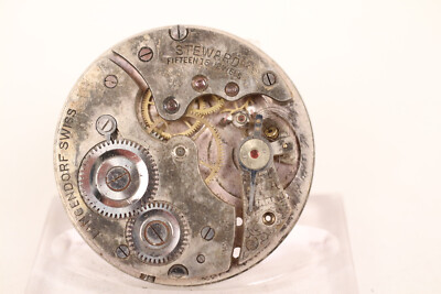 Taschenuhrwerk Langendorf Steward mechanisch Swiss Pocket Watch Ø4cm TAU Ersatz