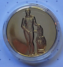 Medaille The Art Treasures of Ancient Greece,  "Aphrodite of Knidos", vergoldet