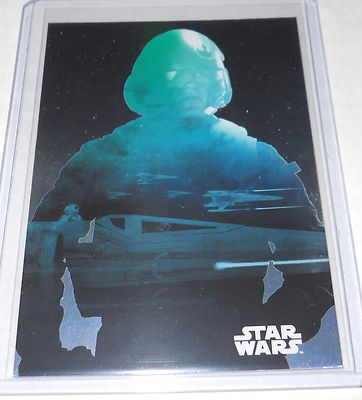 Star Wars The Force Awakens Foil Insert Trading Card #F-2 Poe Dameron