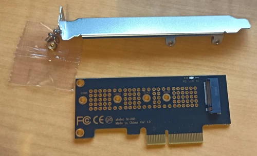 Adaptateur NVME M.2 / Pci-Express 4.0 x4