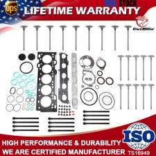 Kit de sellado de junta de cabeza MLS y pernos y válvulas para 04-15 Volvo C30 C70 S40 S60 V50 V60