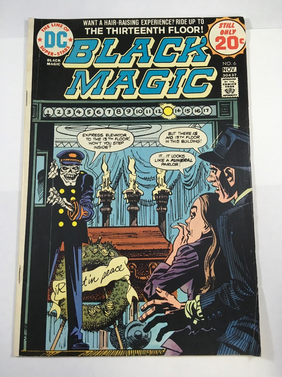 Black Magic DC Comics October 1974 13th Floor Satan's Sister Joe Simon