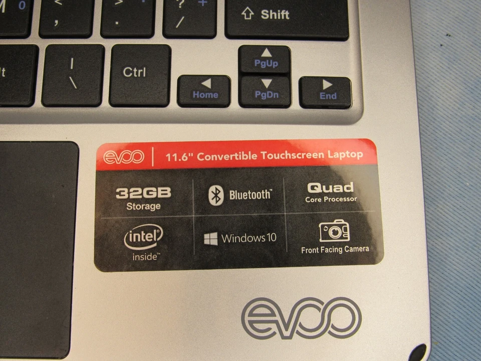 EV-L2in1-116-1-SL 11.6" Convertable Touchscreen Laptop Quad Core 1.44GHz - Image 3 of 4