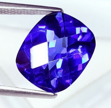 Cushion Shape Natural Blue Sapphire Certified 10 Ct Loose Gemstone A+ Gems Z69