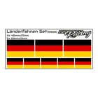 8x set country flags sticker Germany flag bicycle RC car car sticker