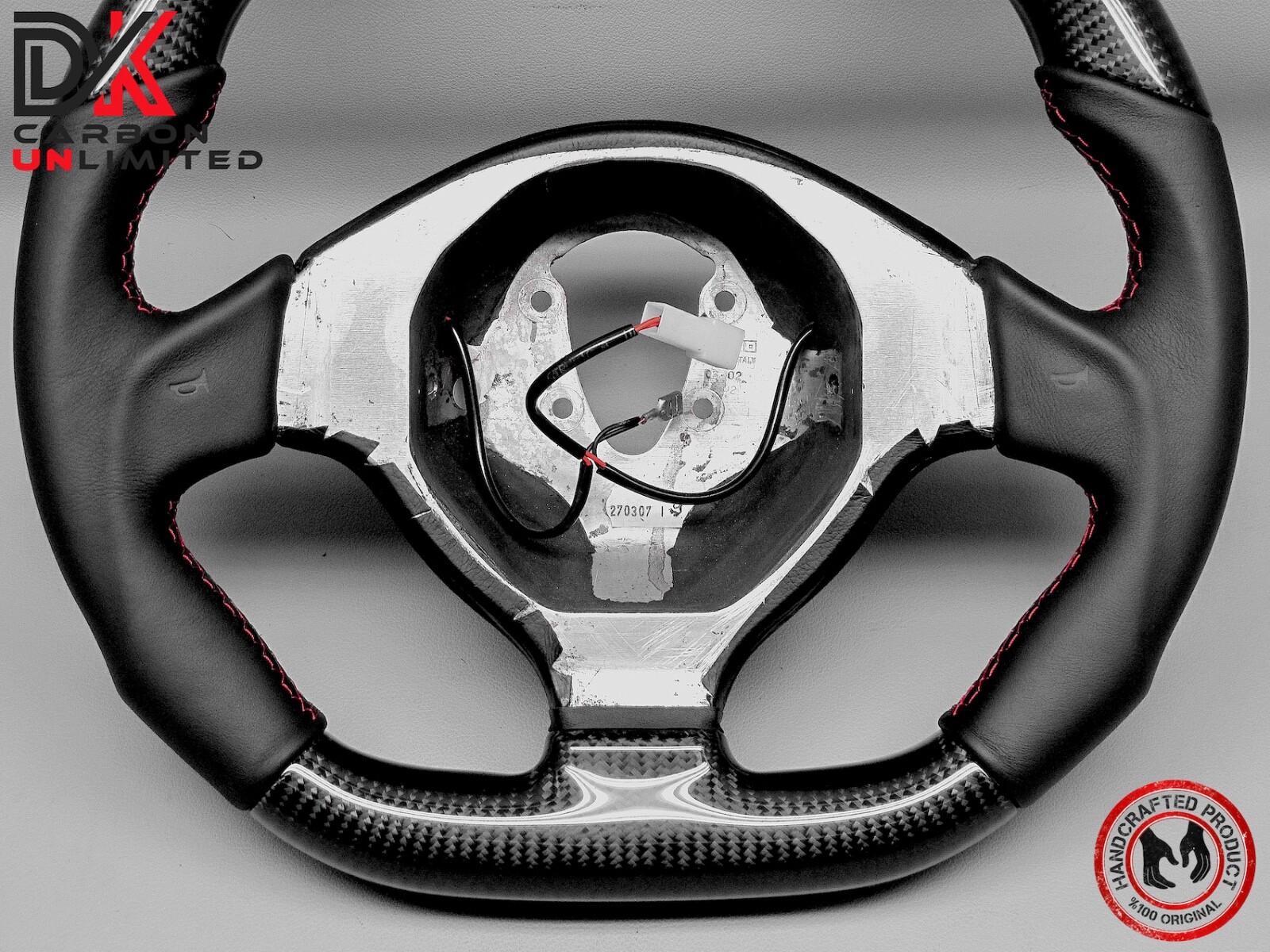 Lamborghini Murcielago LP640 LP650 LP670 Napa Red Ring 2x2 Carbon Steering Wheel