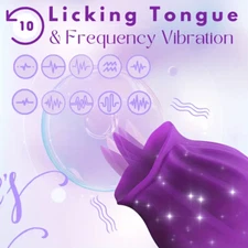 10 speed Suction Sucking Rose Female Anniversary Birthday Gift Massage-Mute-Toy
