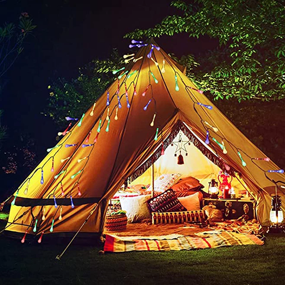 LED Solar String Lights Fairy Light Outdoor Garden Yard Decor Lamp Waterproof - Image 4 of 4