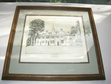 Print Mount Vernon Richard V Sebring International Archives Framed Underglass