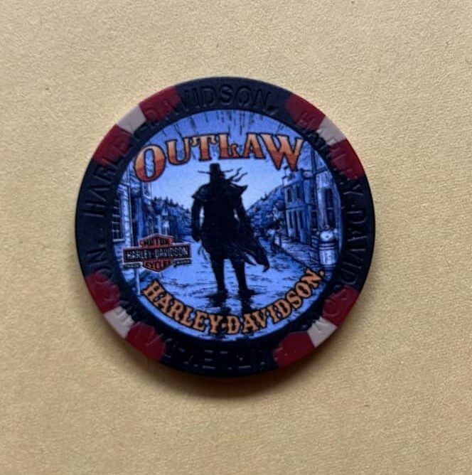 Harley Davidson 120th Poker Chip from Outlaw HD in Blue Springs