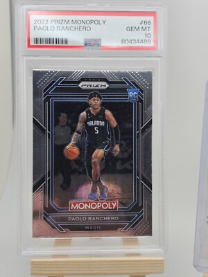 2022 prizm silver paolo banchero & Prizm Monopoly Psa 10 Rookie