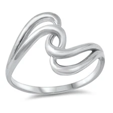 Knot Twist Fashion Band Ring New .925 Sterling Silver Band Sizes 4-10 NEW