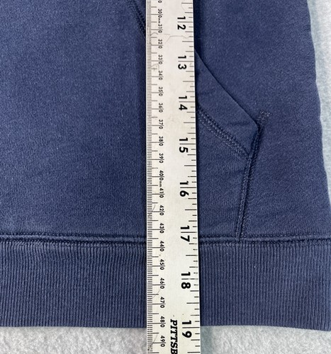 Carhartt Pullover Hoodie Boys Size 7 Blue Red Sweatshirt Jacket Warm Comfy Flaw - Picture 11 of 13