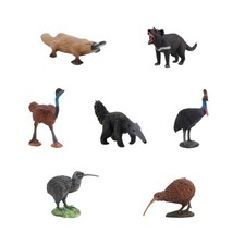 7x Animals Figures Models Jungle Playset Toys for Boys Girls Children