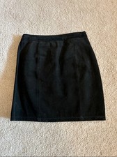 80s Vintage Suede 100 Leather Skirt
