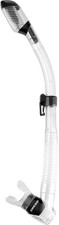Cressi Adult Diving Dry Snorkel with Splash Guard and Top Valve - Supernova Dry: