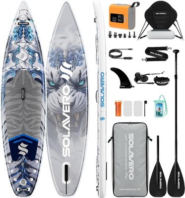 12'5'' Extra Large Inflatable Stand Up Paddle Board with Seat & Electric Pump