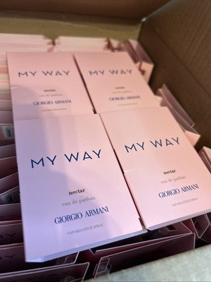 My Way Sample 4 X Giorgio Armani My Way Samples EDP NECTAR Eau de Perfum Mini Travel ...