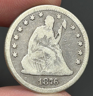 1876 Seated Liberty Quarter US Coin LOW Shipping!!!