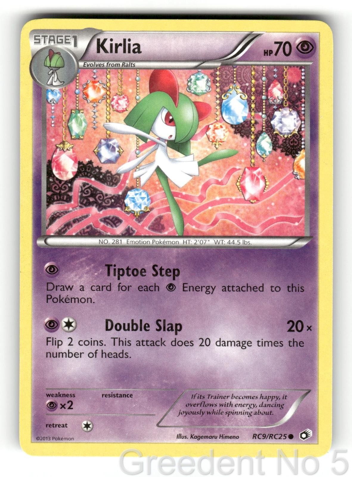 Kirlia RC9/RC25 Holo Legendary Treasures: Radiant Collection Pokemon Holo LP