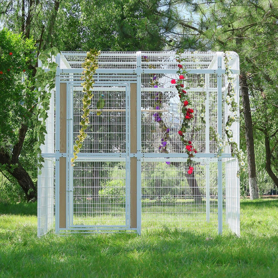 Visual Reference: 7 2Ft Large Walk In Bird Cage For Parrots Heavy
