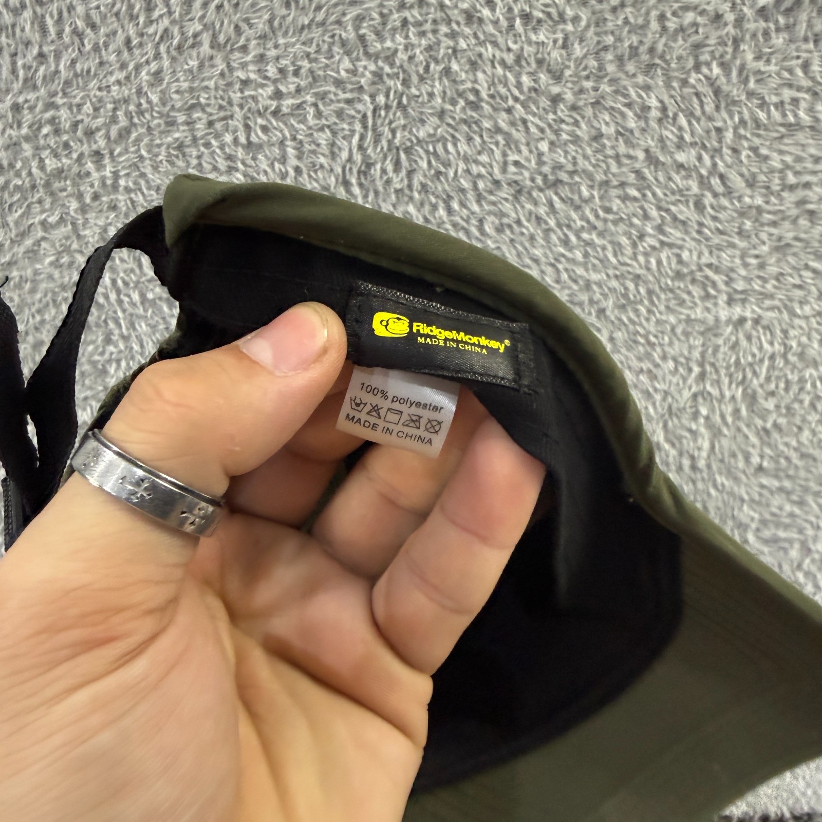 Vintage Ridgemonkey 2000's Y2K Khaki Green Unstructured Adjustable Baseball Cap image 3