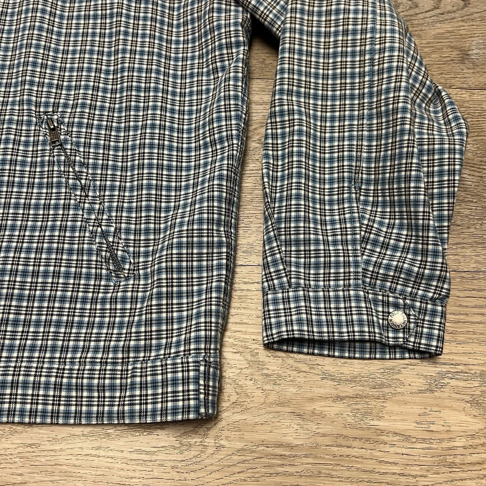 Jaqueta de trabalho vintage anos 90 polo Ralph Lauren xadrez bombardeiro tamanho 2XL zíper completo rara - Imagem 2 de 4