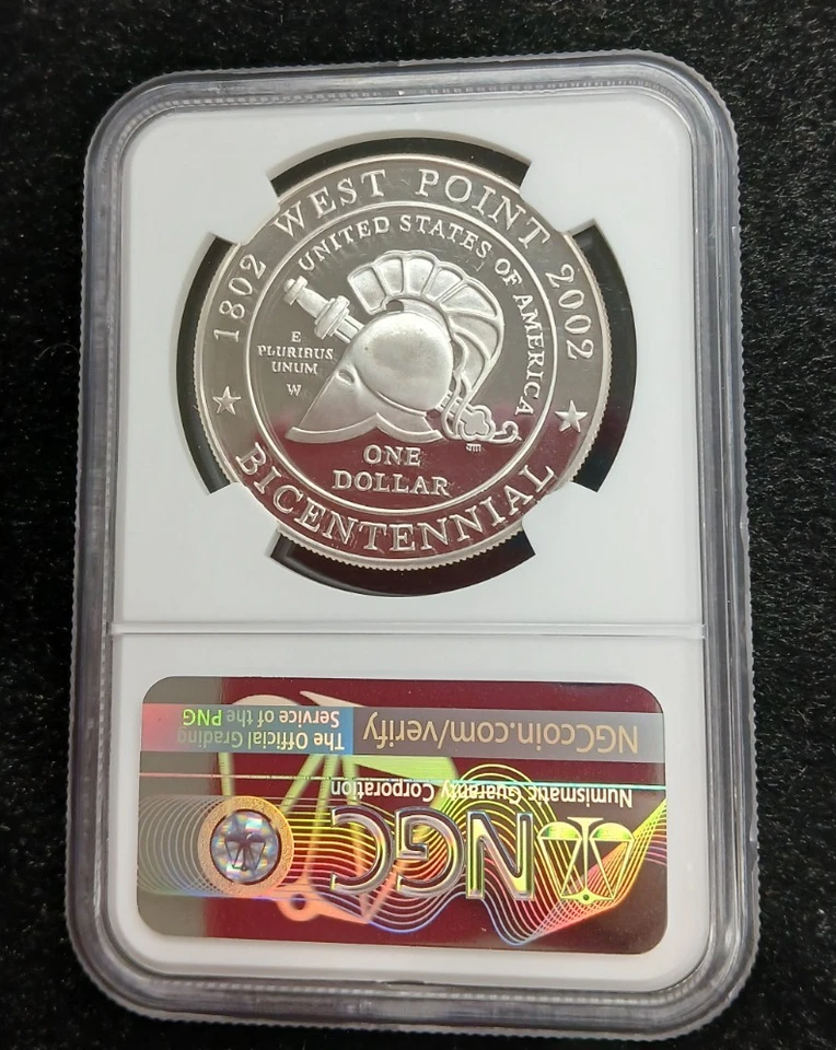 2002 W S$1 WestPoint Bicentennial PF70 Ultra Cameo NGC John Mercanti TP 10246 - Image 4 of 4