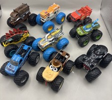  9 1:64 Monster Truck Lot Mainly Hot Wheels PLAYED 
