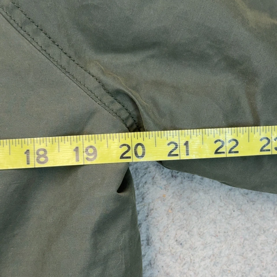 Gap Kids Waxed Jacket Boys 14 16 XXL Green Flannel Lined Corduroy Collar Outdoor - Image 3 of 4