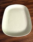 Bauer Speckle Yellow 12-1/2" Oval Platter Serving Plate Dish Vintage Pottery
