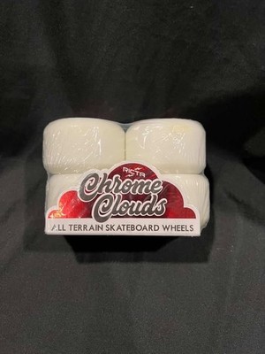 Ricta Wheels 54mm 86a Chrome Clouds Red Skateboard Wheels