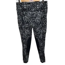 Kerrits Performance Riding Tights Knee Patch Pocket women’s large black white