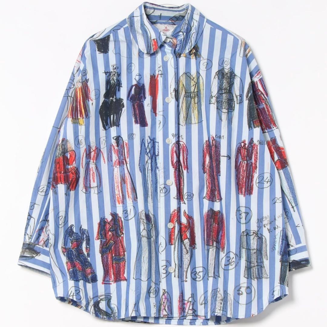 London Stripe Line Up Print XXL Shirt