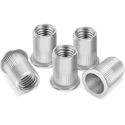 Nietmuttern Edelstahl M6 50 Stück Gewinde Rivet Set Flachkopf rostfrei