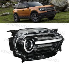 Passenger Right Side Full Led Headlight w/LED  Fit For 21-24 Ford Bronco Sport