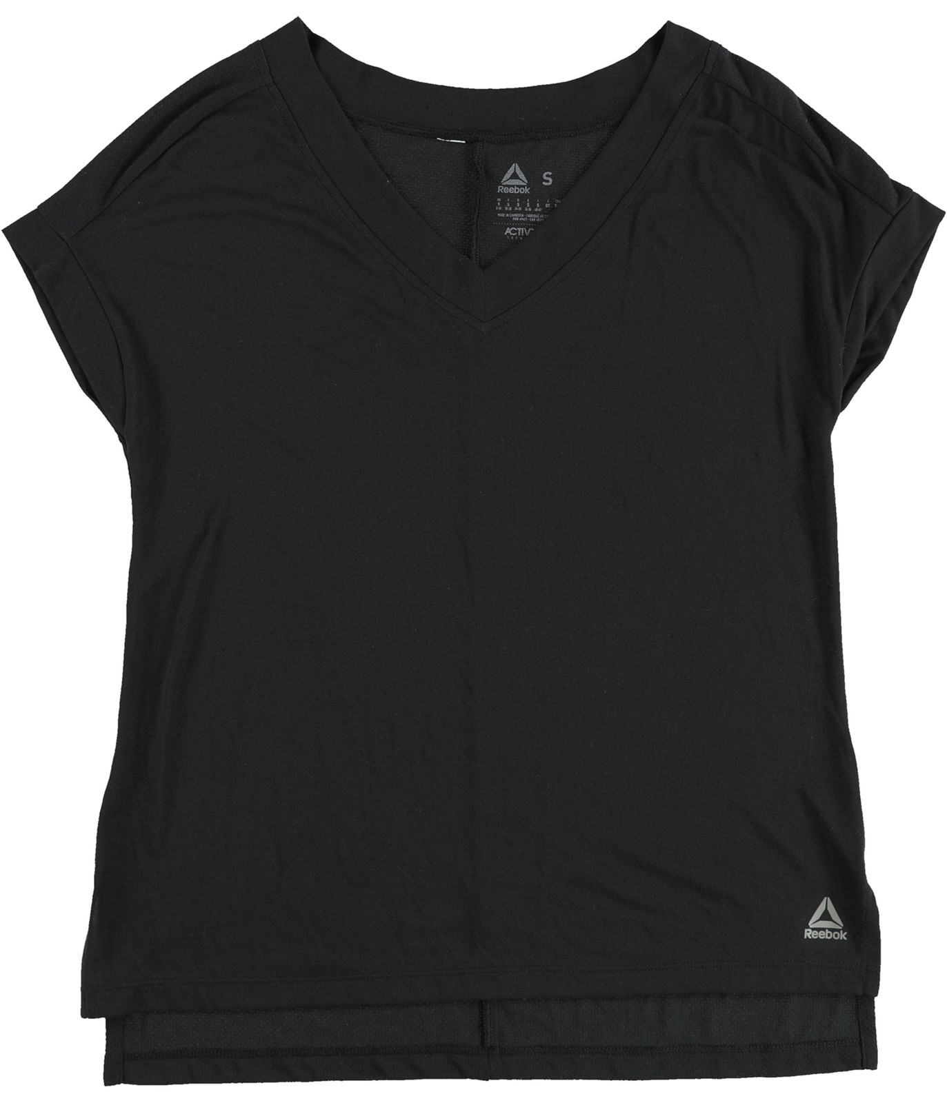 Reebok Womens Solid Basic T-Shirt, black, S - image 2