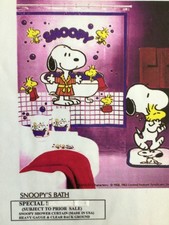 Snoopy shower curtain
