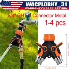 Garden Hose Splitter 2 Way Heavy Duty Strong & Durable Garden Y Hose Splitter...