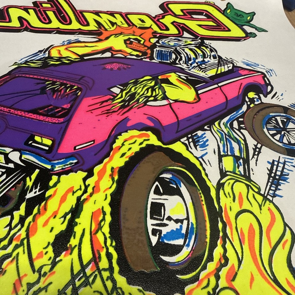 Vintage 70s Heat Transfer AMC Gremlin NOS Iron-On T-shirt Big Daddy Ed ...